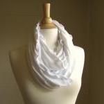 Infinity Scarf White Jersey