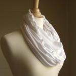 Infinity Scarf White Jersey