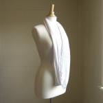 Infinity Scarf White Jersey