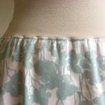 Sea Blue and Cream Floral P..